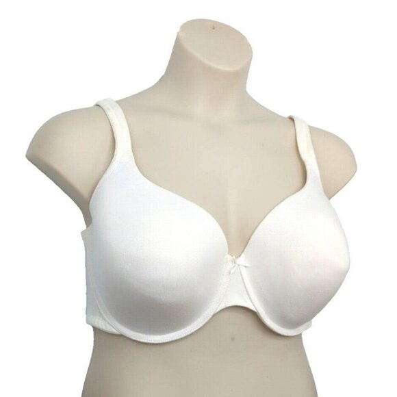 Cacique Lane Bryant Women Bra T Shirt Cotton Blend Plus Size 42DD White - Picture 5 of 10